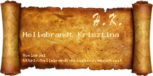 Hellebrandt Krisztina névjegykártya